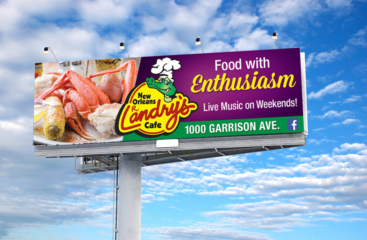 food with enthusiasm billboard